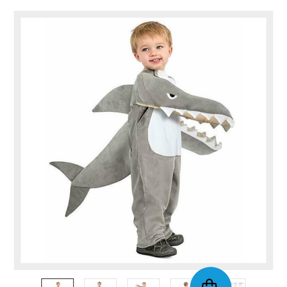 Shark Toddlers Child Halloween Costume Small